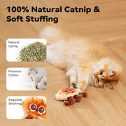 Petgravity Jumpyshrimp Taiyaki Interactive Electric Cat Toys Set, 2 Pack Automatic Jumping Moving Cat Toys with Built-In Motor, Fun Exercise Play Toys for Indoor Cats Kitten, Summervibes, Petlovers