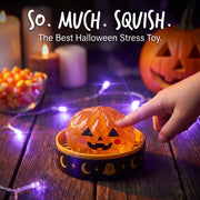 【Summer Sale Deals】Halloween Steamed Bun Squishy Toy Set, Slow Rising Stress Relief Fidget Toys with Steamer Bases, Pumpkin Eyeball Ghost Assortment, Collectible Desk Decor for Party Favors