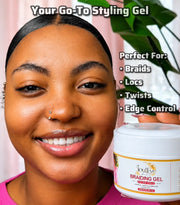 Jouleve Beauty Braiding Gel - Strong Hold for Braids, Locs, Styling, & Twists - Long-Lasting Shine, Non-Flaking Styling Gel - 250Ml