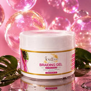 Jouleve Beauty Braiding Gel - Strong Hold for Braids, Locs, Styling, & Twists - Long-Lasting Shine, Non-Flaking Styling Gel - 250Ml