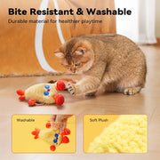 Petgravity Jumpyshrimp Taiyaki Interactive Electric Cat Toys Set, 2 Pack Automatic Jumping Moving Cat Toys with Built-In Motor, Fun Exercise Play Toys for Indoor Cats Kitten, Summervibes, Petlovers